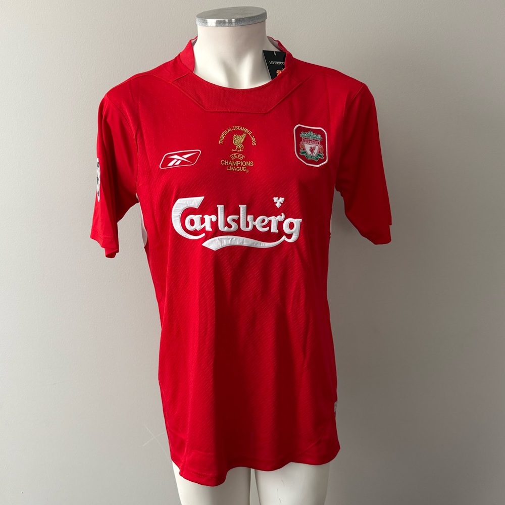 Steven Gerrard Liverpool FC Champions League Final 2005 New Men’s Soccer Jersey